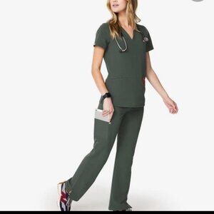 Figs Women's Kade Small Regular Pant - Dark Green